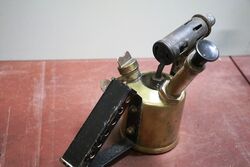 Small Vintage Brass Blow Torch