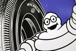 Small Vintage Michelin Sheild  Enamel Sign  