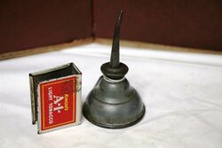 Small Vintage Thumb Pump Oiler.