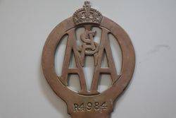 South Australian AA Badge
