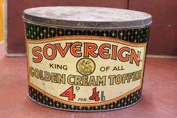 Sovereign Golden Cream Toffee Tin