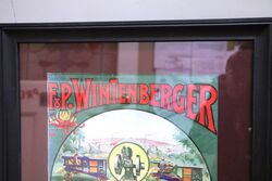 Stunning 1913 FP Wintenberger Farming Framed Calendar Poster        oster