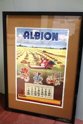 Stunning 1934 Albion Farming Calendar Framed Poster. #