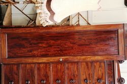 Stunning 200 year old Flame Mahogany Combination Wardrobe  