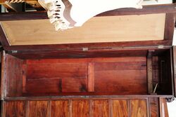 Stunning 200 year old Flame Mahogany Combination Wardrobe  