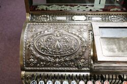 Stunning Antique All Brass National Cash Register 