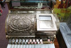 Stunning Antique All Brass National Cash Register 