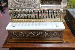 Stunning Antique All Brass National Cash Register 