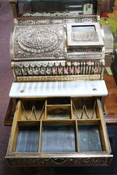 Stunning Antique All Brass National Cash Register 