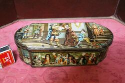 Stunning Antique MACKENZIE & MACKENZIE Pictorial Buscuit Tin