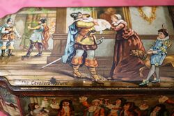 Stunning Antique MACKENZIE and MACKENZIE Pictorial Buscuit Tin