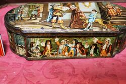 Stunning Antique MACKENZIE and MACKENZIE Pictorial Buscuit Tin