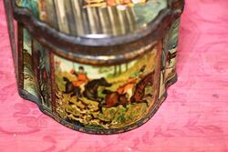 Stunning Antique MACKENZIE and MACKENZIE Pictorial Buscuit Tin
