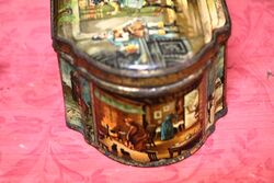 Stunning Antique MACKENZIE and MACKENZIE Pictorial Buscuit Tin