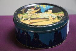 Stunning Art Deco Lyonand39s Pictorial Tin 