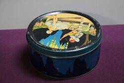 Stunning Art Deco Lyonand39s Pictorial Tin 