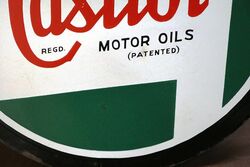 Stunning Castrol Wakefield Z Round Enamel Sign  