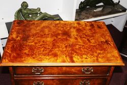 Stunning Small Pair of C20th Birdseye Maple 4 Drawer Chests 