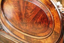 Stunning Victorian Flame Mahogany Halftester Queen Size Bed 