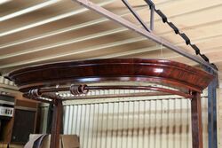 Stunning Victorian Flame Mahogany Halftester Queen Size Bed 