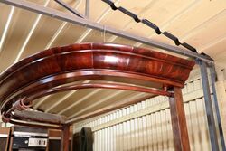 Stunning Victorian Flame Mahogany Halftester Queen Size Bed 