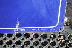Stunning Vintage Goodyear Tyres Enamel Advertising Sign