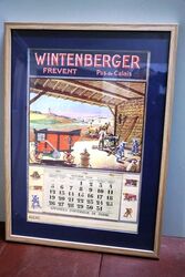 Stunning Wintenberger 1930 Farming Calendar Poster #