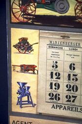 Stunning Wintenberger 1930 Farming Calendar Print 