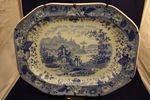 Superb Blue + White Platter C1850