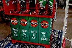 Superb CASTROL Bowtie 4 Pump Hi Boy Oil Dispenser 