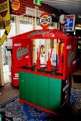 Superb CASTROL Bowtie 4 Pump Hi Boy Oil Dispenser 