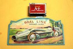 Superb Goal Line Pictorial Needle Card. #