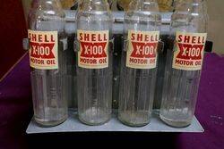 Superb Shell X100 Motor Oil 8 Bottle Rack 