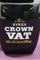 Sykes Crown Vat Whisky Pub Jug