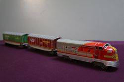 TN Japan Santa Fe Tin Train Toy 