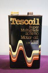 Tescoil 5 Litres Super Multigrade 20W50 Motor Oil Can