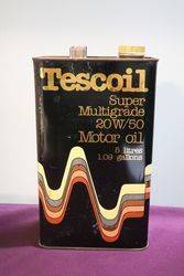 Tescoil 5 Litres Super Multigrade 20W50 Motor Oil Can