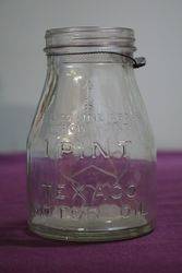 Texaco Pint Oil Bottle 