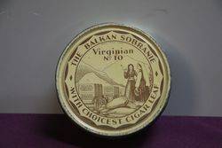 The Balkan Sobranie Virginian No 10 Cigar Leaf Tobacco Tin