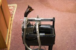 The Dictaphone Antique Dictating Machine Wax Recorder 