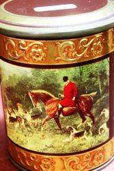 The Hunt Pictorial Tin Tea Caddy 