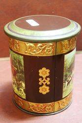 The Hunt Pictorial Tin Tea Caddy 