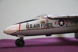 Toy Battery Operated TN Japan Grumman F IIIA Jet Fighter  