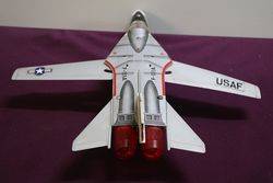 Toy Battery Operated TN Japan Grumman F IIIA Jet Fighter  