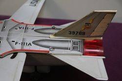 Toy Battery Operated TN Japan Grumman F IIIA Jet Fighter  