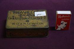 Traveller Brand Golden Flaked Cavendish Tobacco Tin 