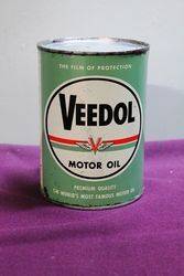 Unopened Veedol  Quart  US  Motor Oil Tin