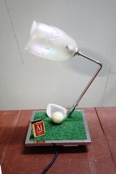 Unusual Classic Golfers Desk Top Lamp.