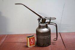 Unusual Vintage Wire Handle Oil Can.
