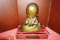 VENITIENNE Art Nouveau Bronze Bust by Delagrange